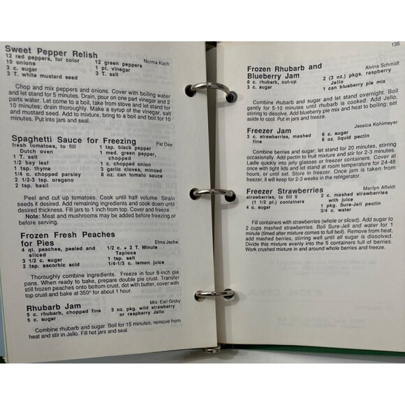 Immanuel Lutheran Church Cookbook 1987 Vtg Recipe Collection Ring Bound Canning - Picture 10 of 16